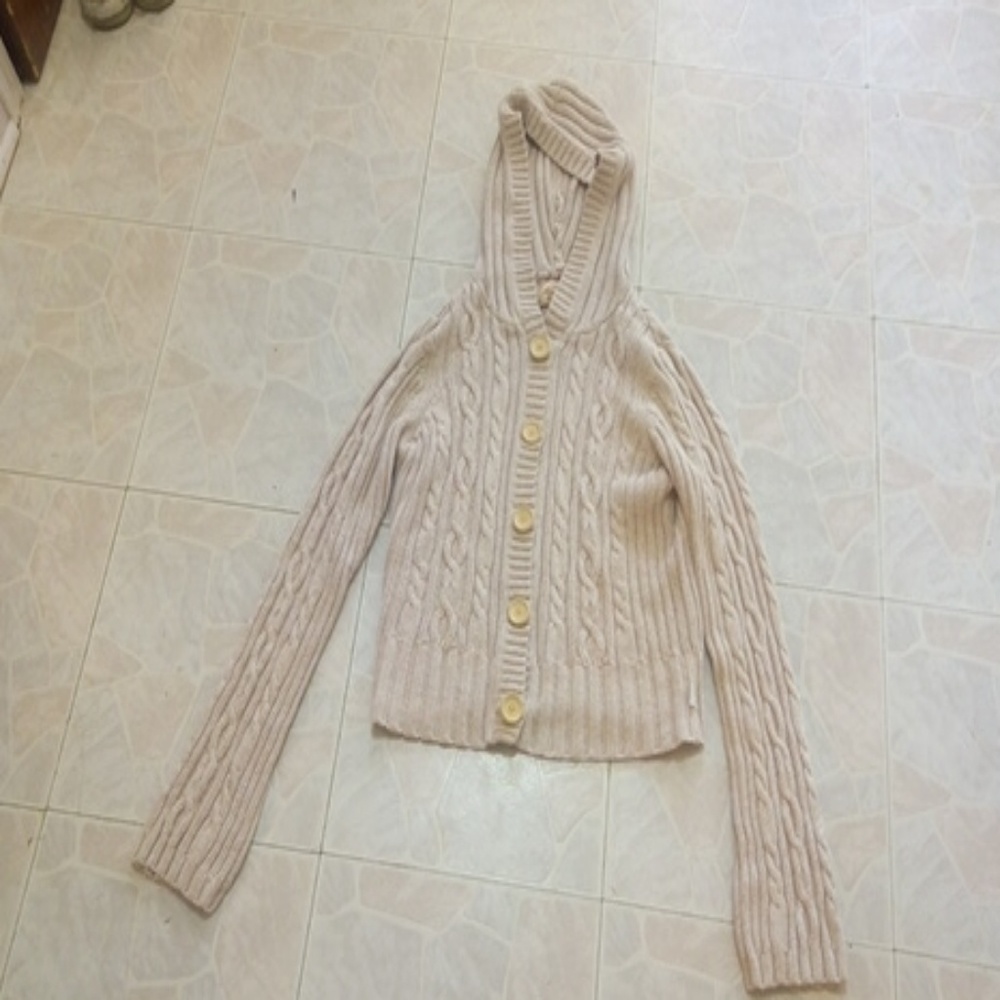 Cropped Beige sweatshirt